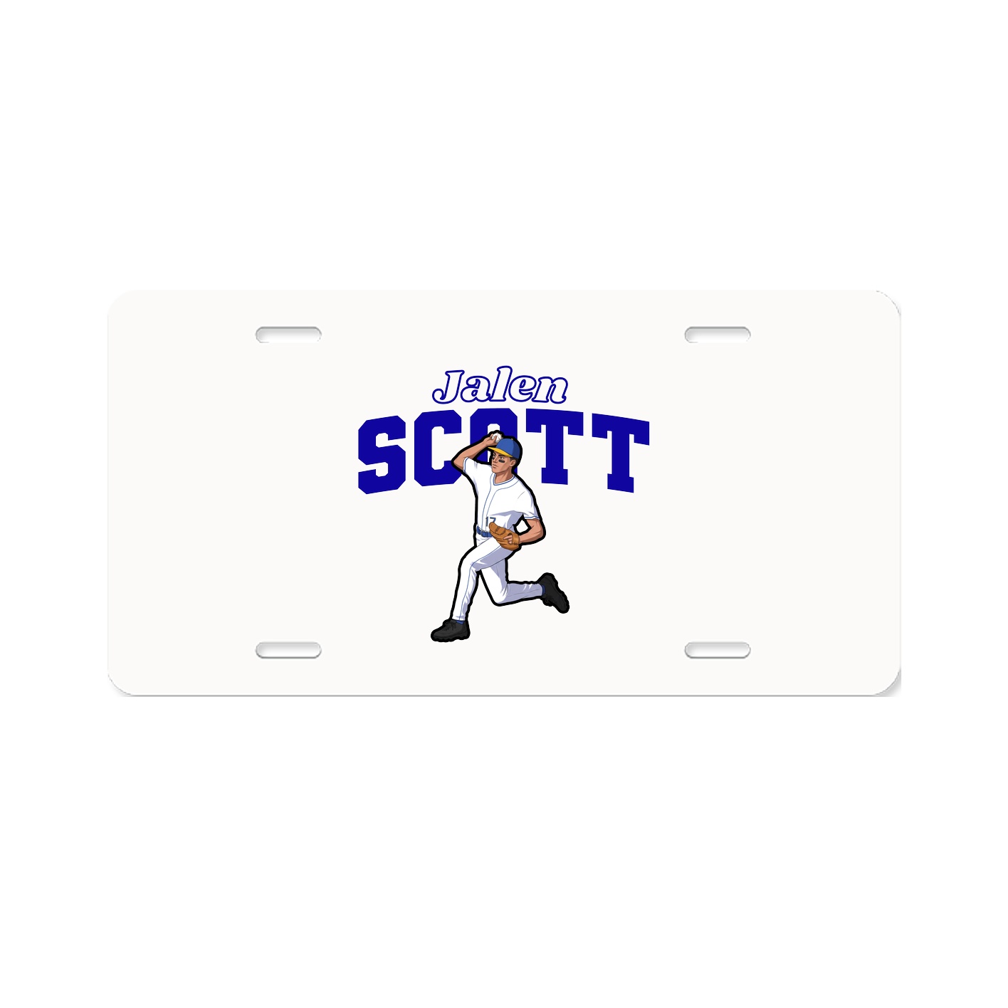 License Plate — Name Arch in Classic