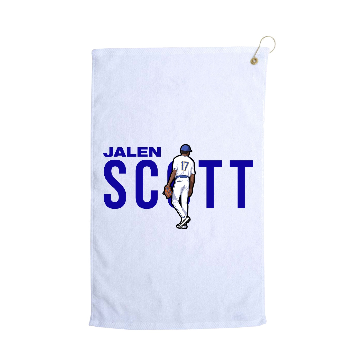 Golf Towel — Player Name in White