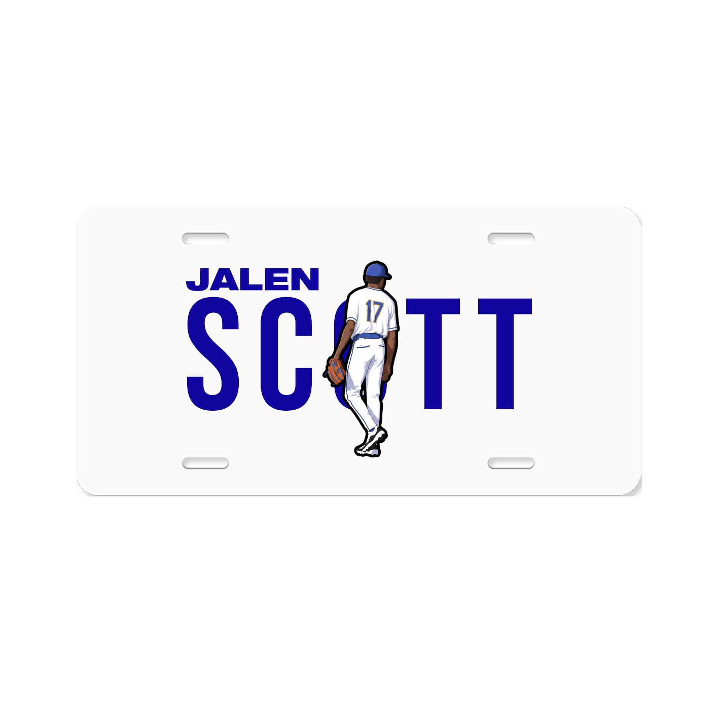 License Plate — Player Name in Classic