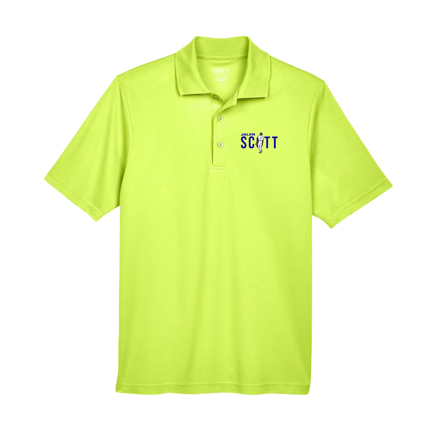 Performance Polo — Player Name in Yellow