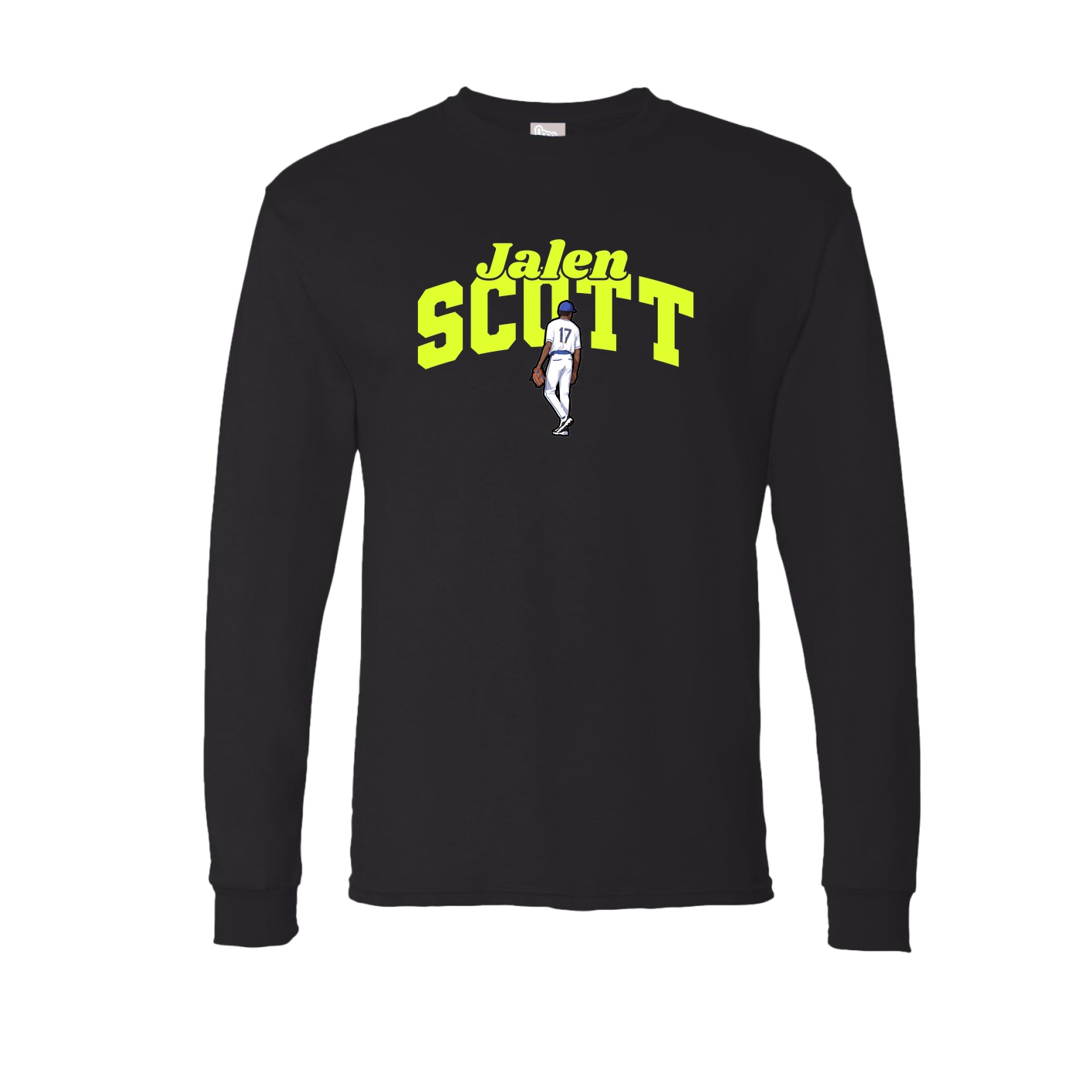 Long Sleeve Tee — Signature Arch in Black