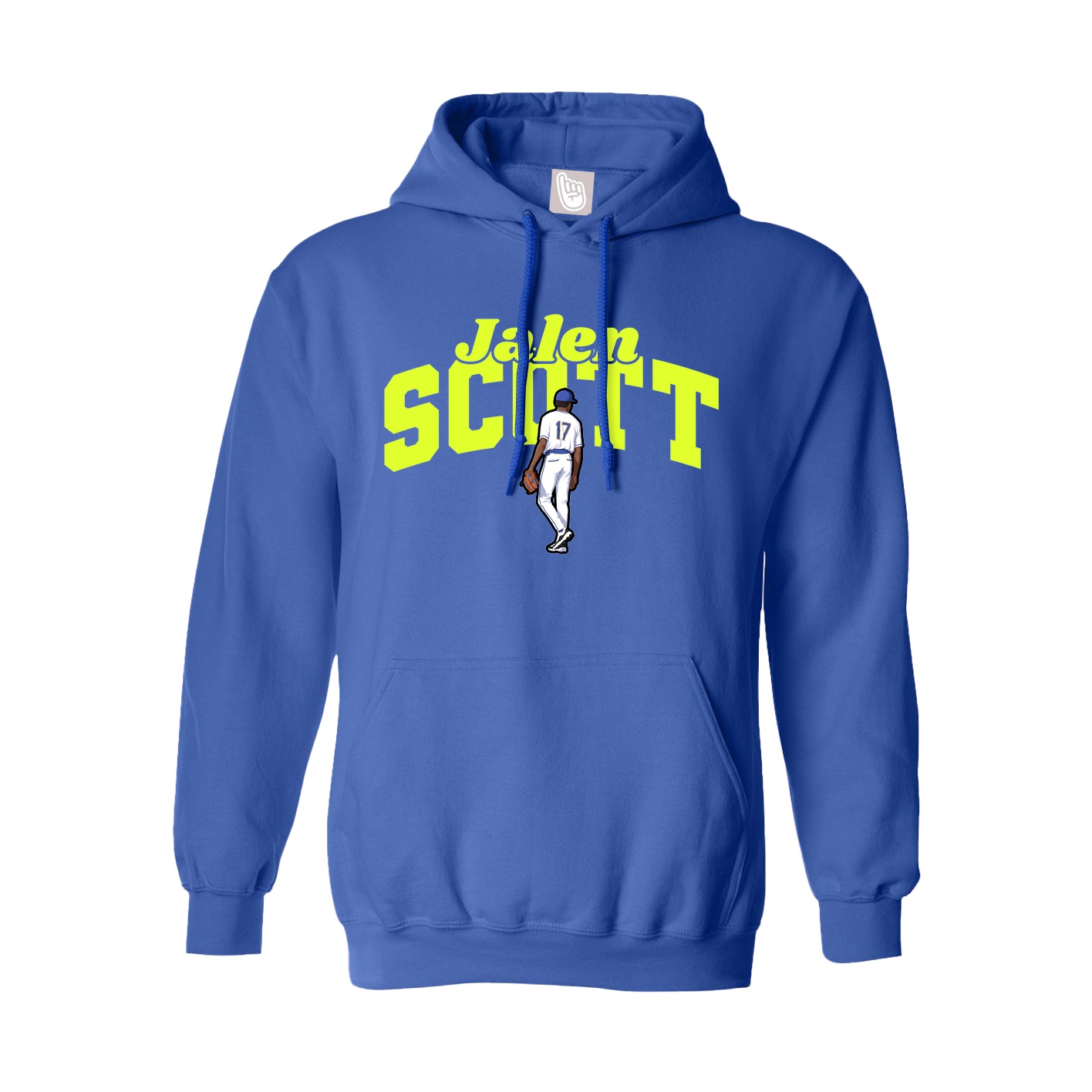 Youth Hoodie — Signature Arch in Royal