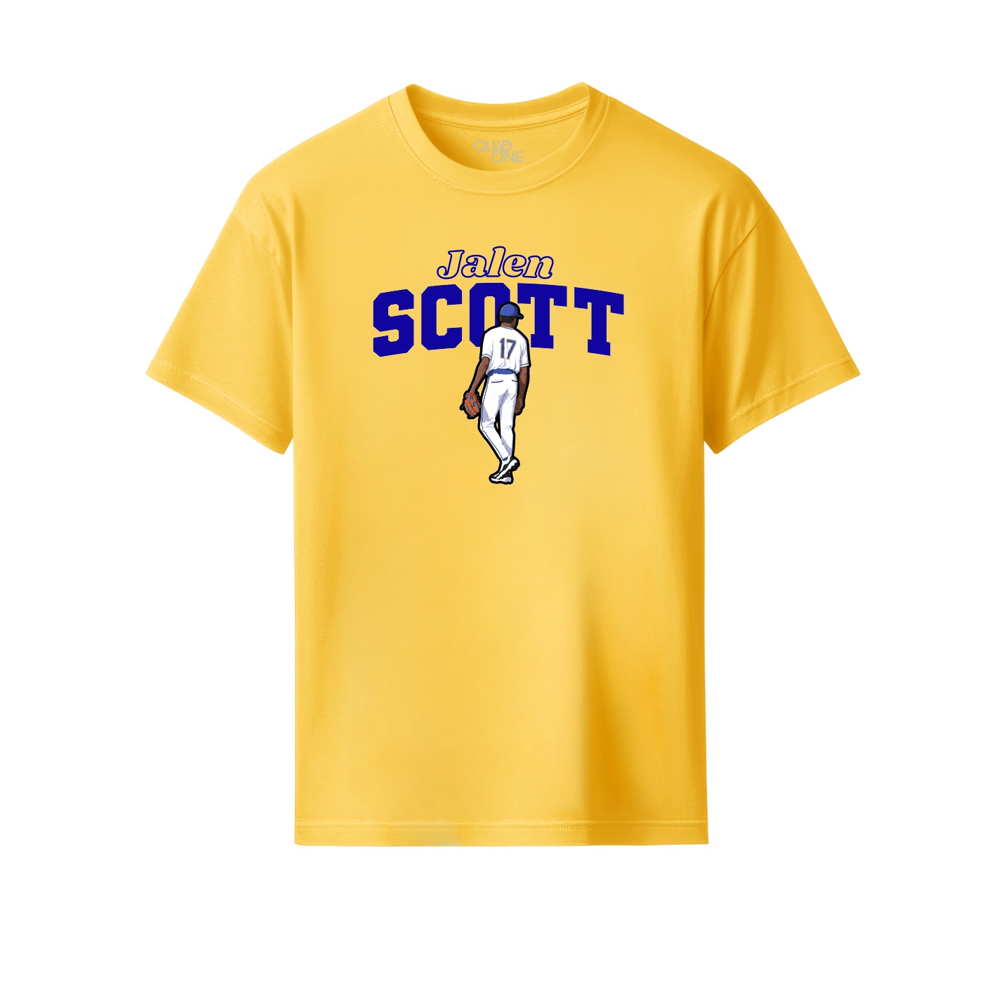 Youth Tee — Name Arch in Yellow