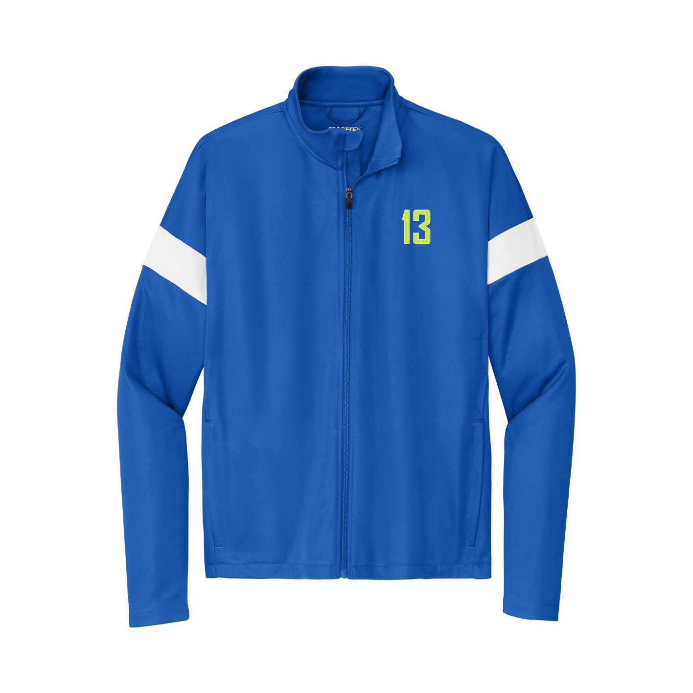 Team Travel Full-Zip Jacket — Front Shirsy in Royal/White