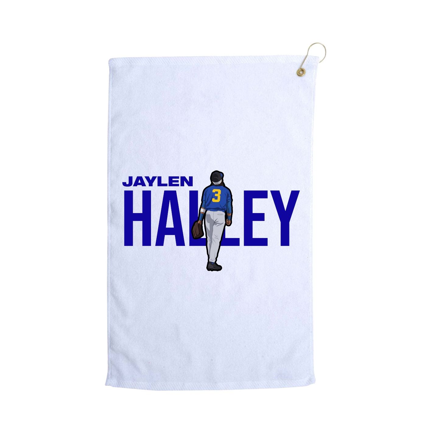 Golf Towel — Player Name in White