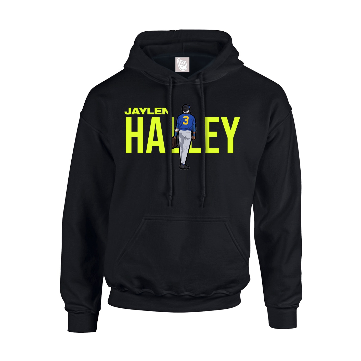 Hoodie — Player Name in Black