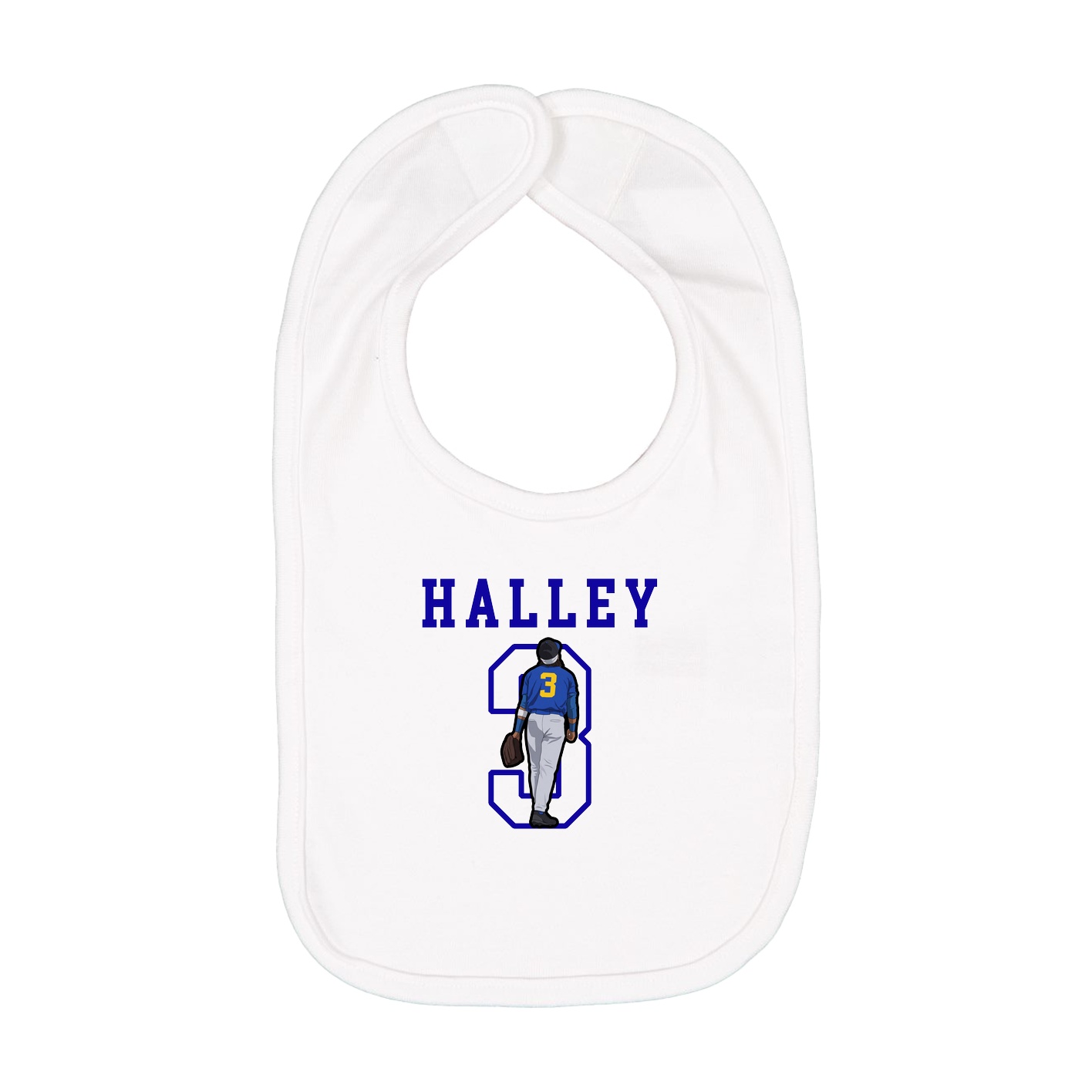 Infant Bib — Shirsey in White