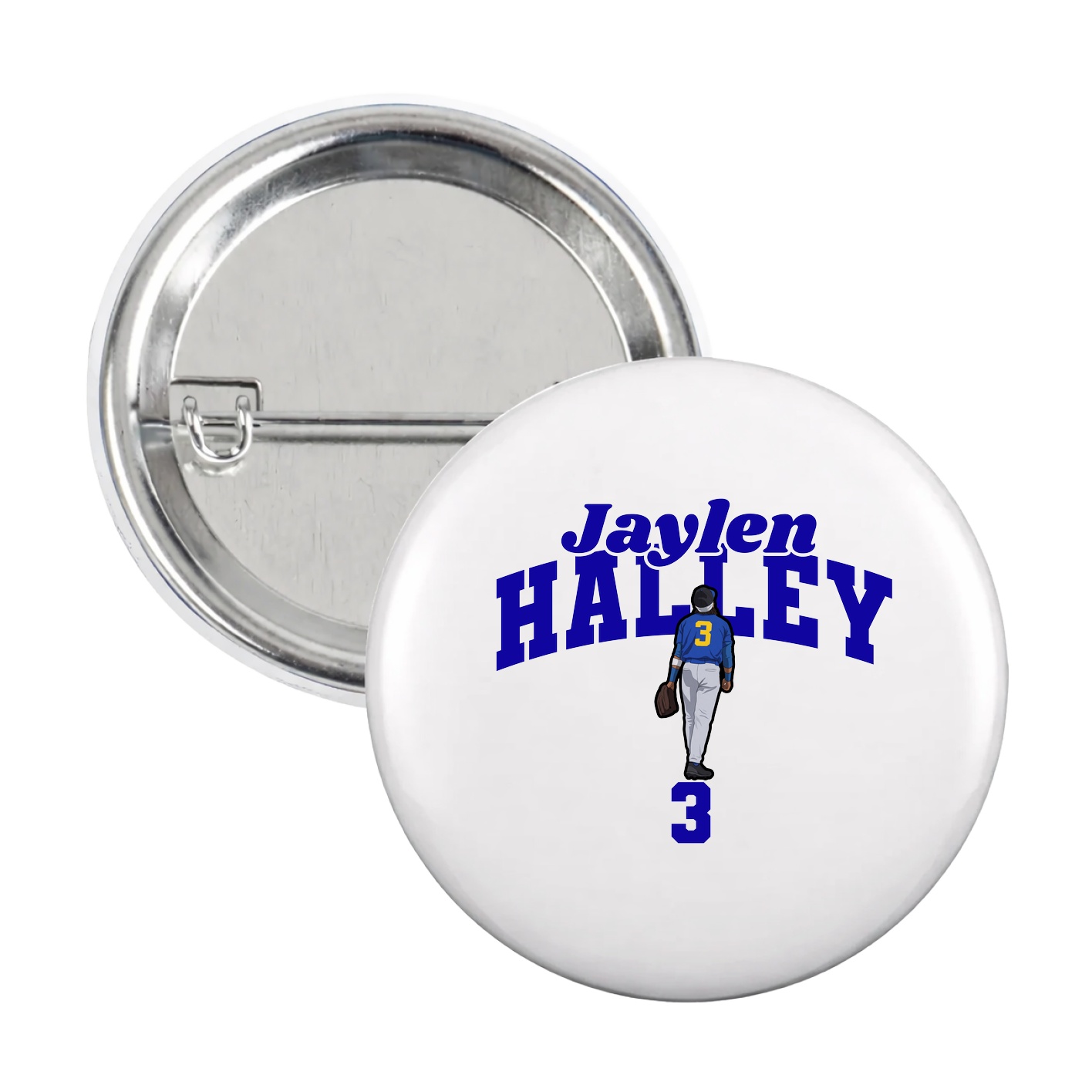 Game Day Button — Signature Arch in White