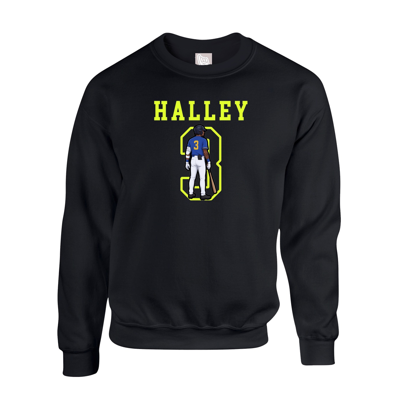 Fleece Crew — Shirsey in Black