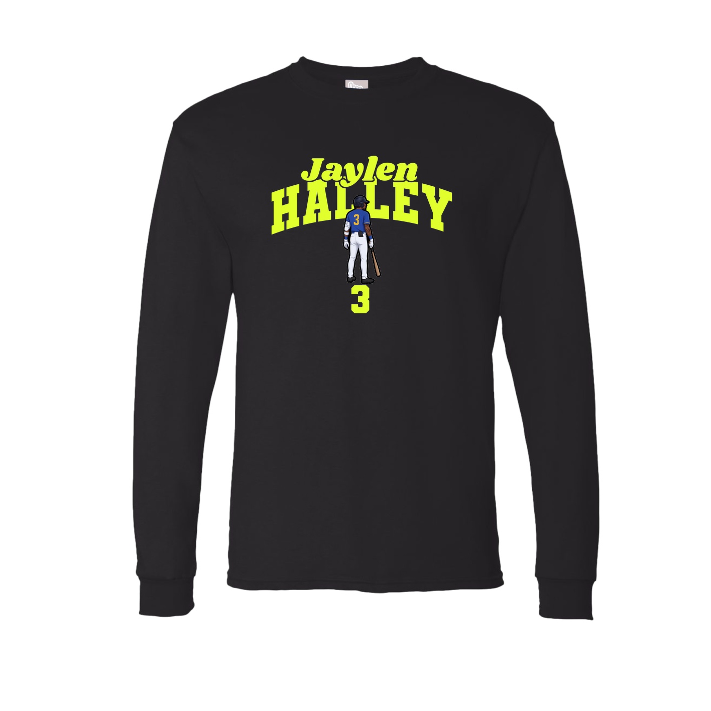 Long Sleeve Tee — Signature Arch in Black