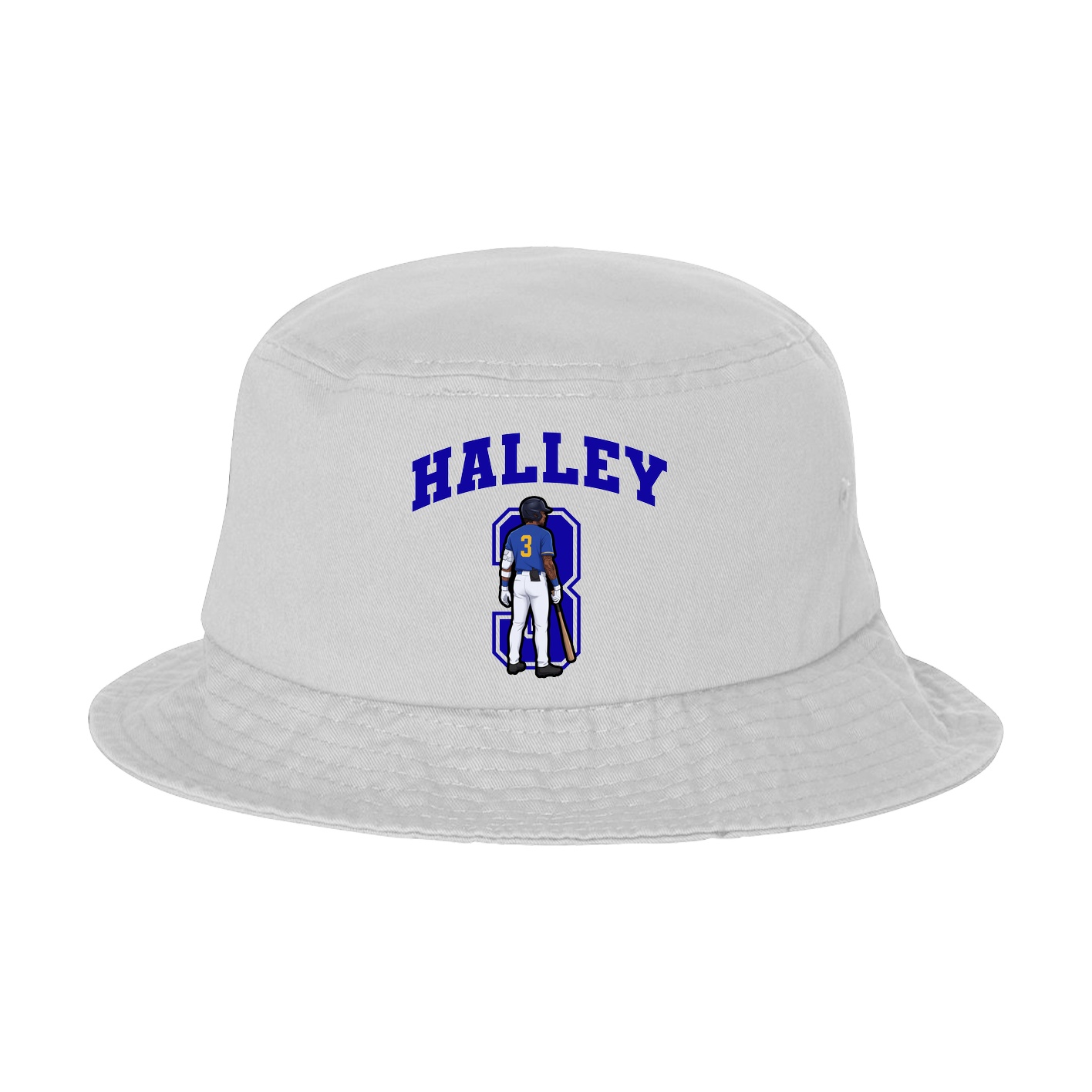 Bucket Cap — Number in White