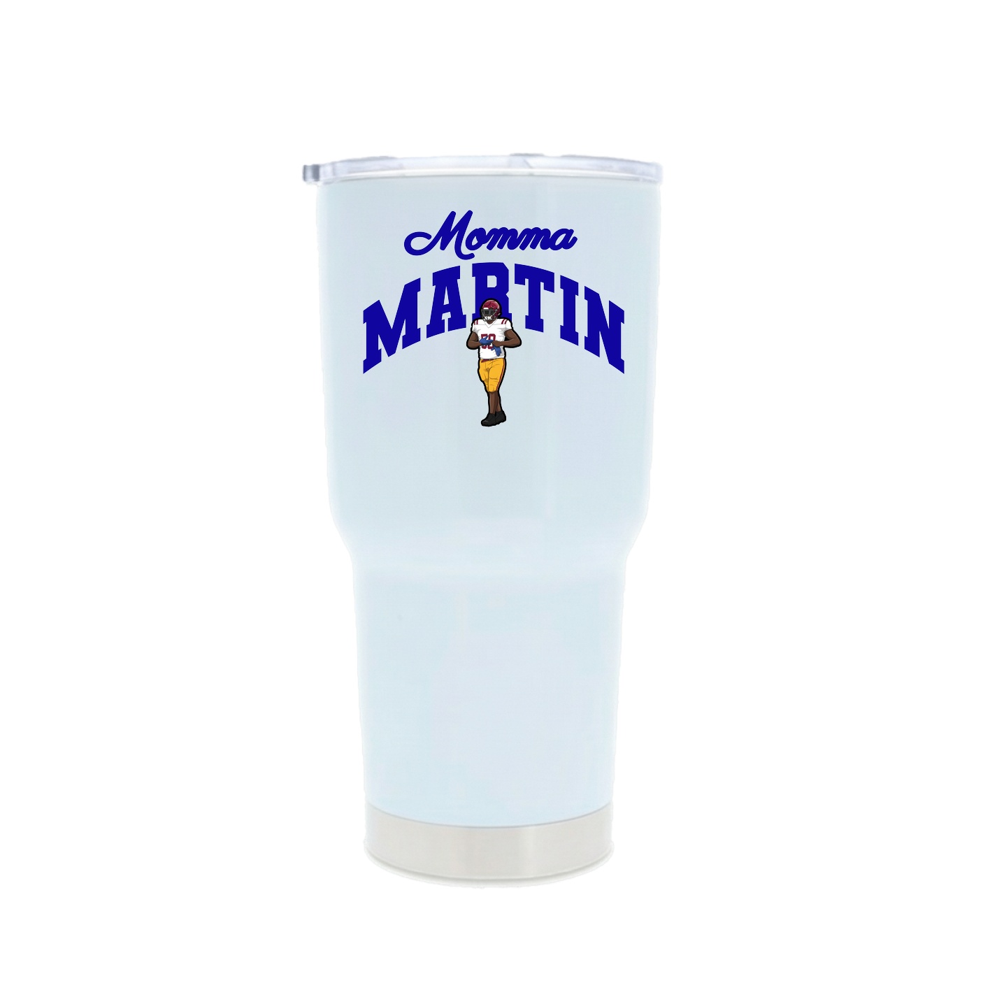 30oz Stainless Steel Tumbler — Mothers Day Arch in White