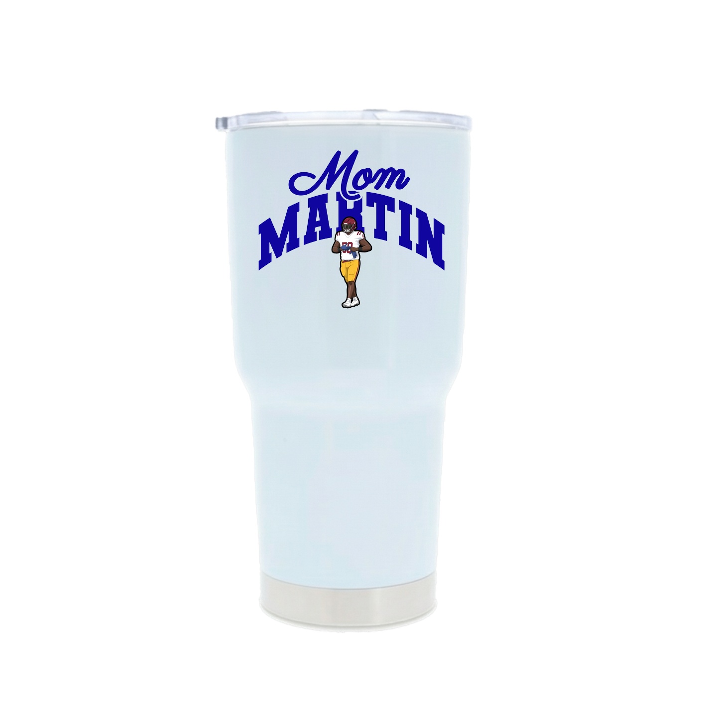 30oz Stainless Steel Tumbler — Mothers Day Arch in White