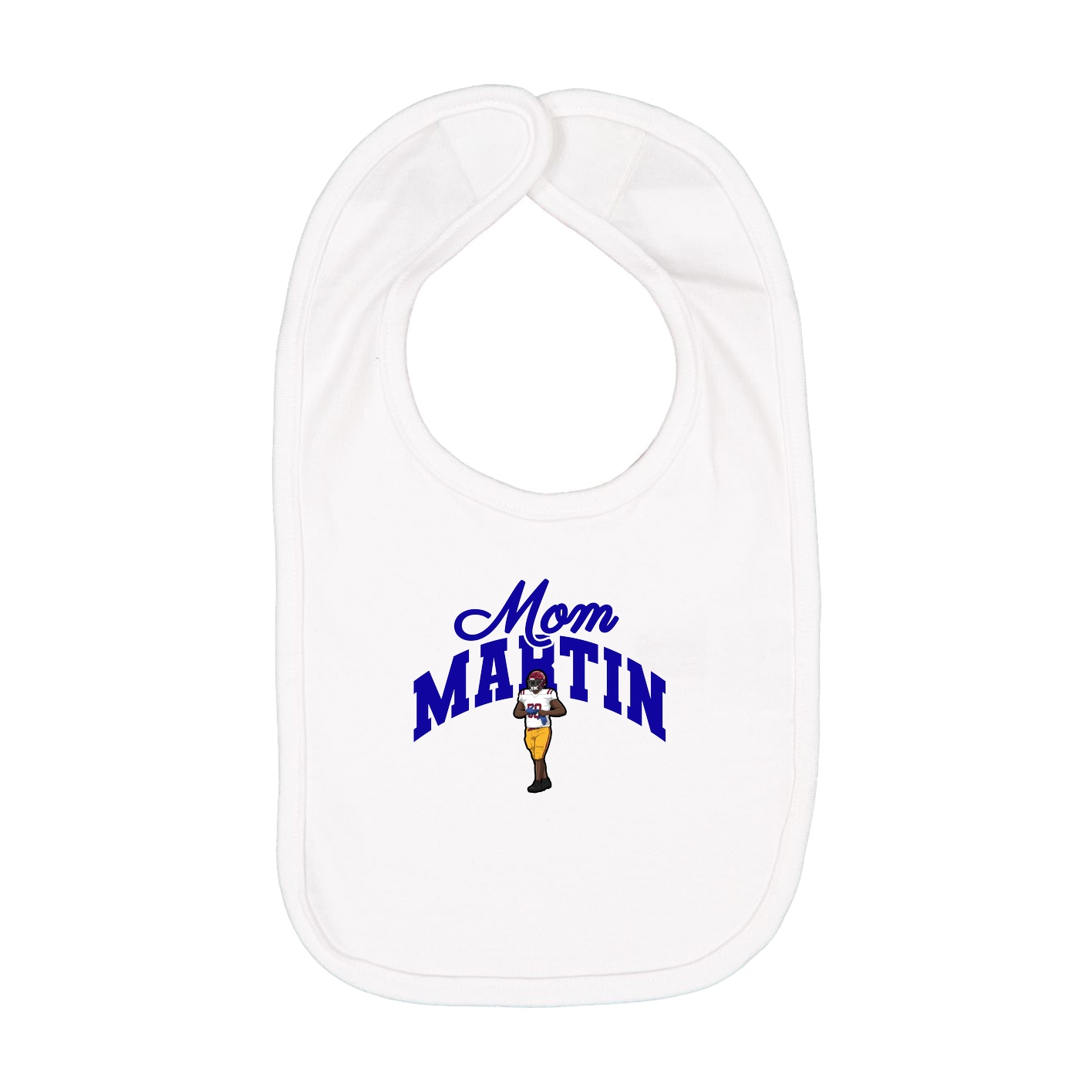 Infant Bib — Mothers Day Arch in White