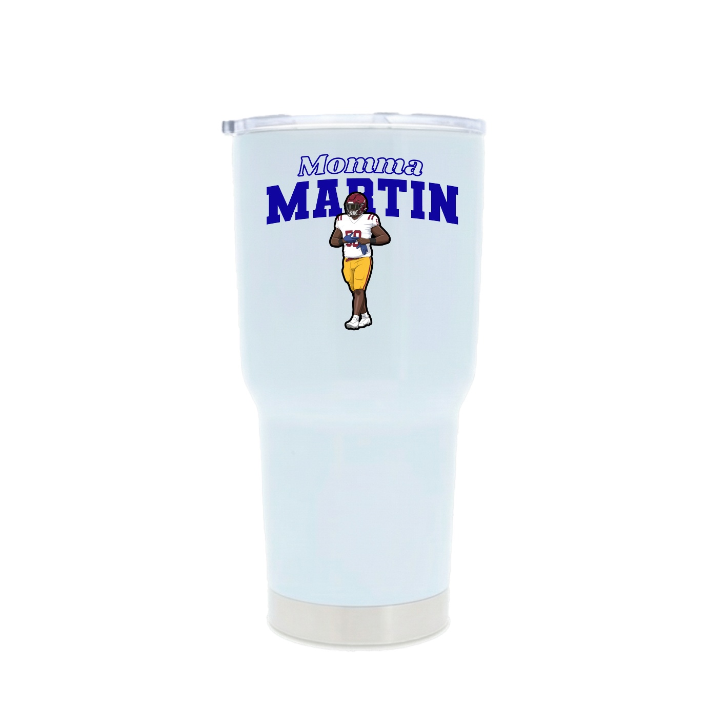 30oz Stainless Steel Tumbler — Mothers Day Block in White
