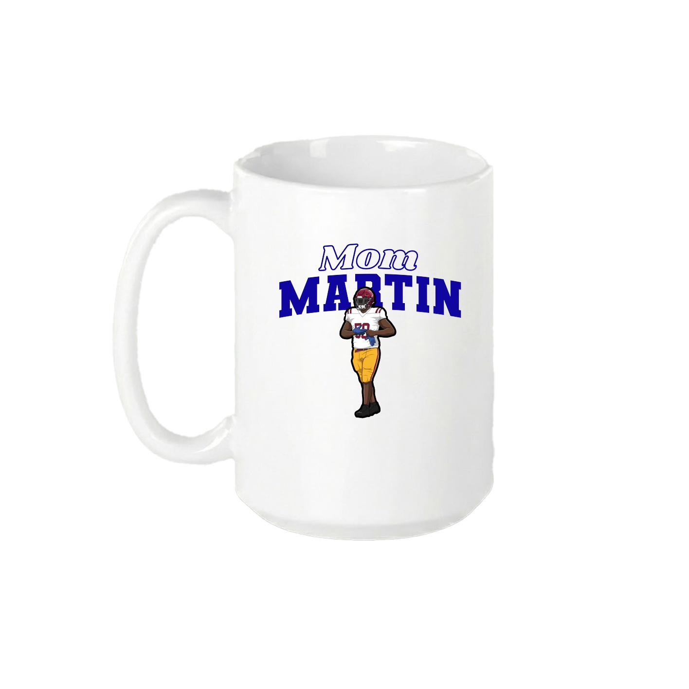 15oz Coffee Mug — Mothers Day Block in White
