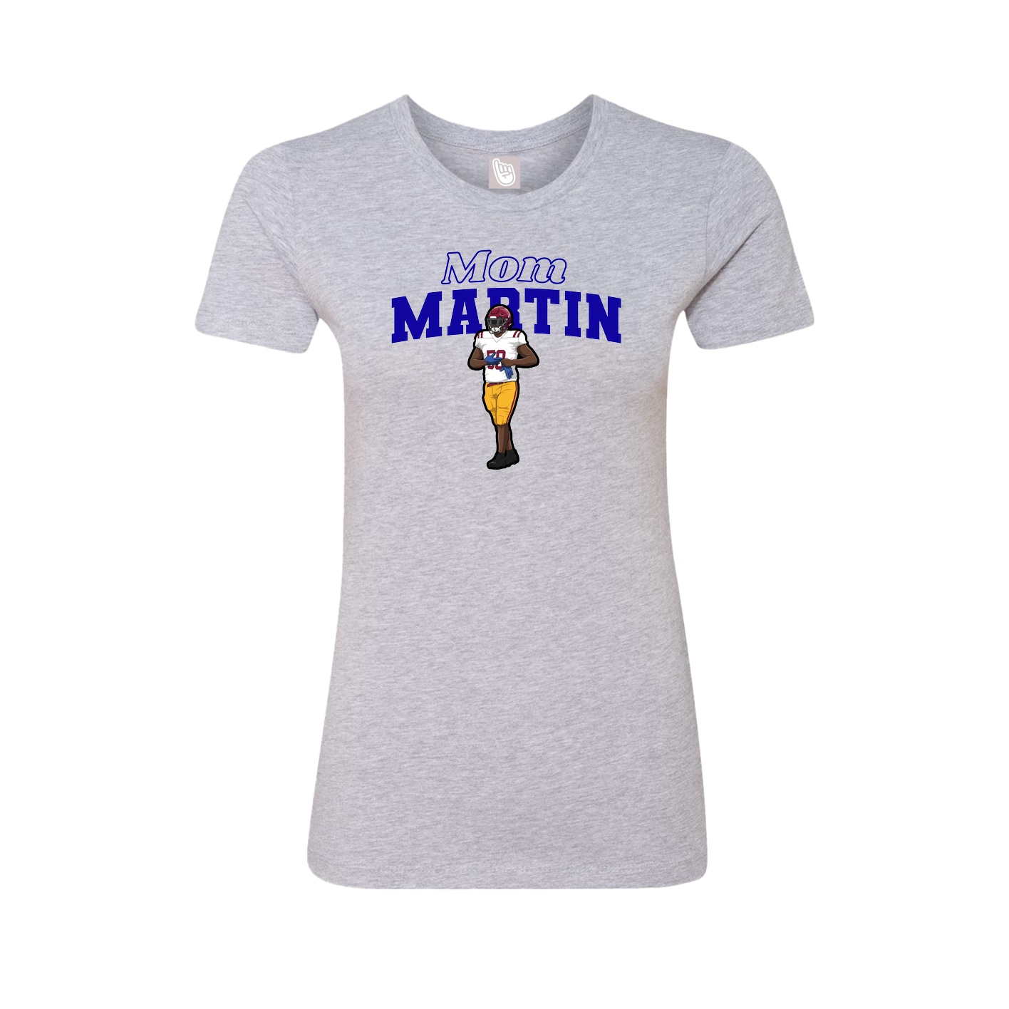 Womens Tee — Mothers Day Block in Grey
