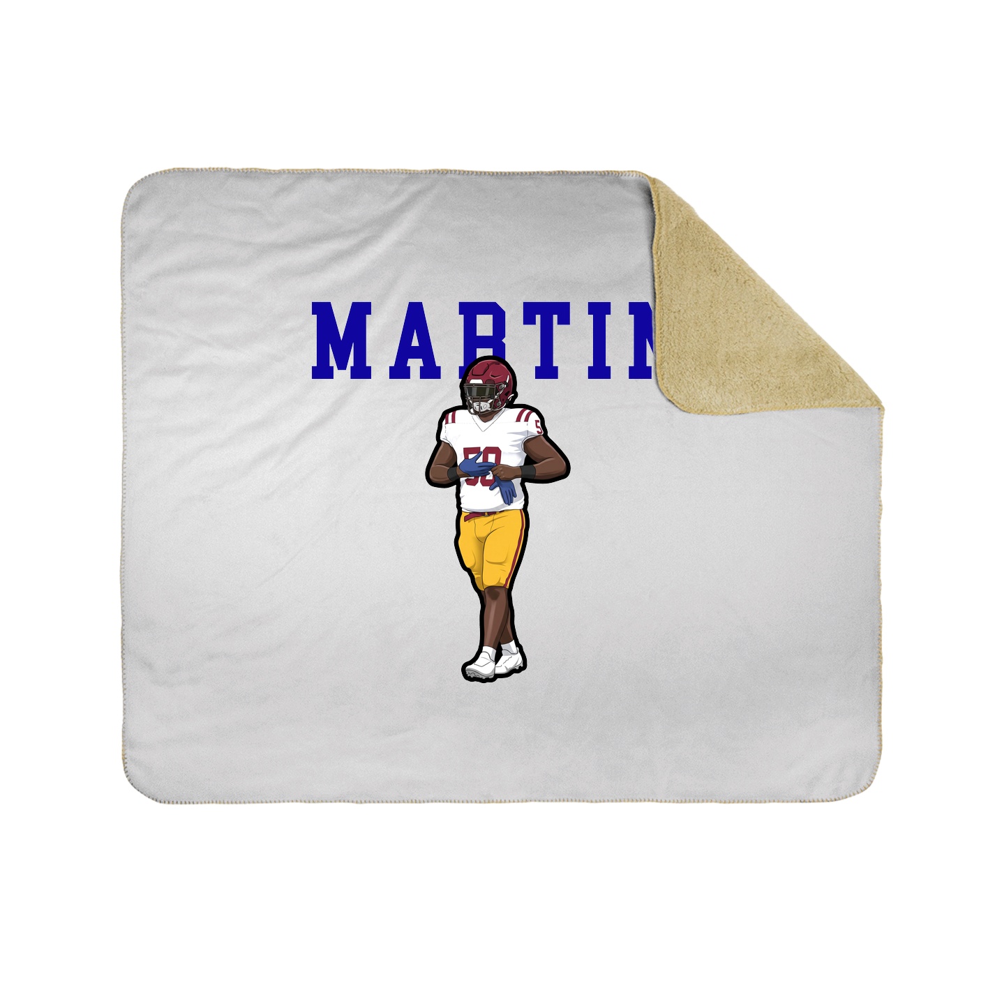 Throw Blanket — Shirsey in White