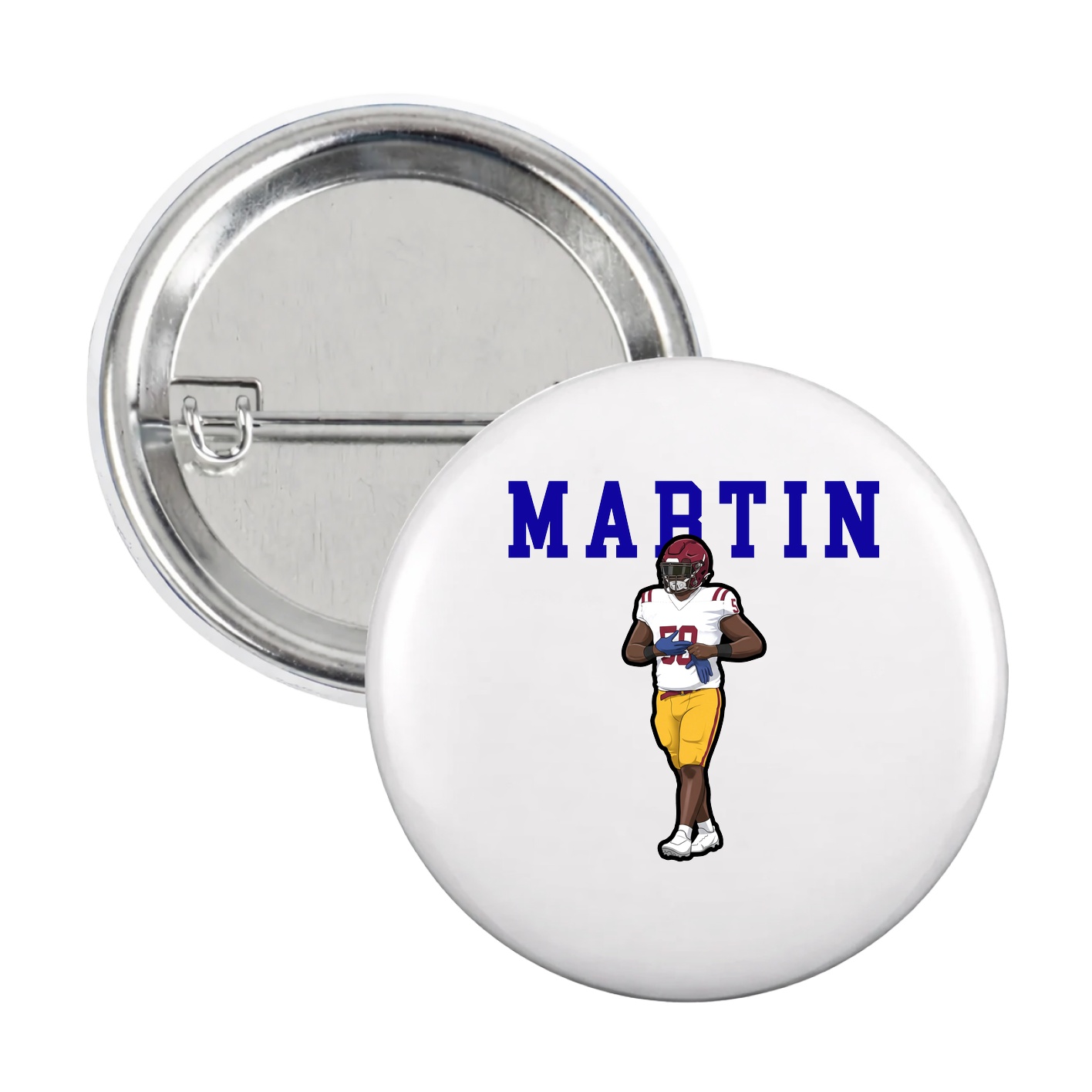 Game Day Button — Shirsey in White