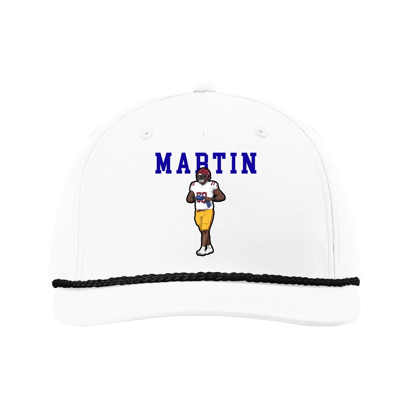 Five-Panel Classic Rope Cap — Shirsey in White