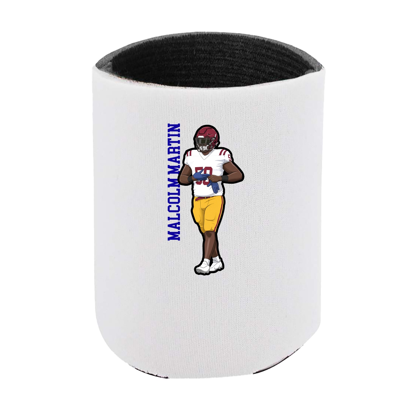 Can Holder — Name Vertical in White