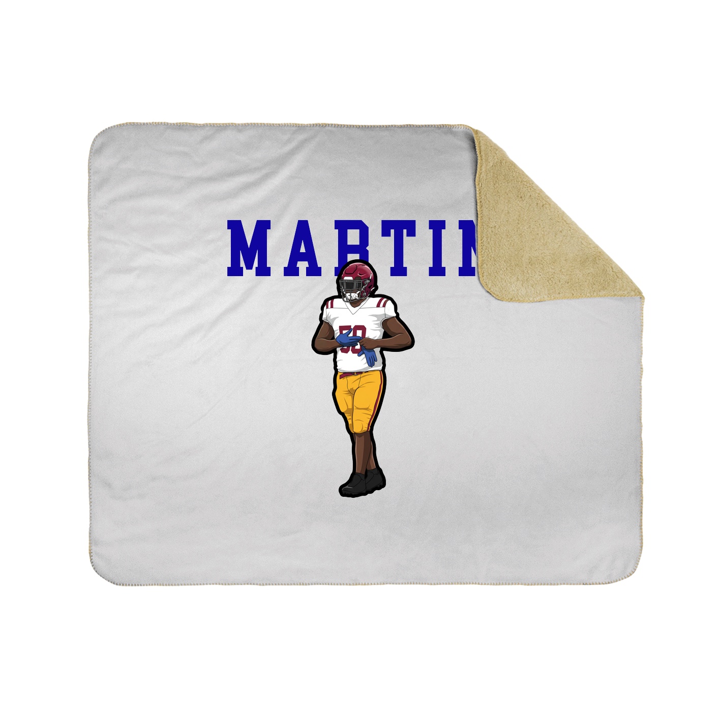 Throw Blanket — Shirsey in White