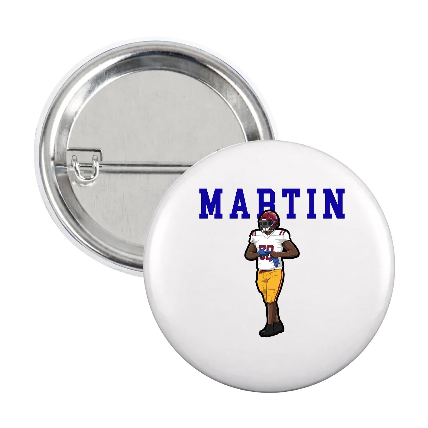 Game Day Button — Shirsey in White