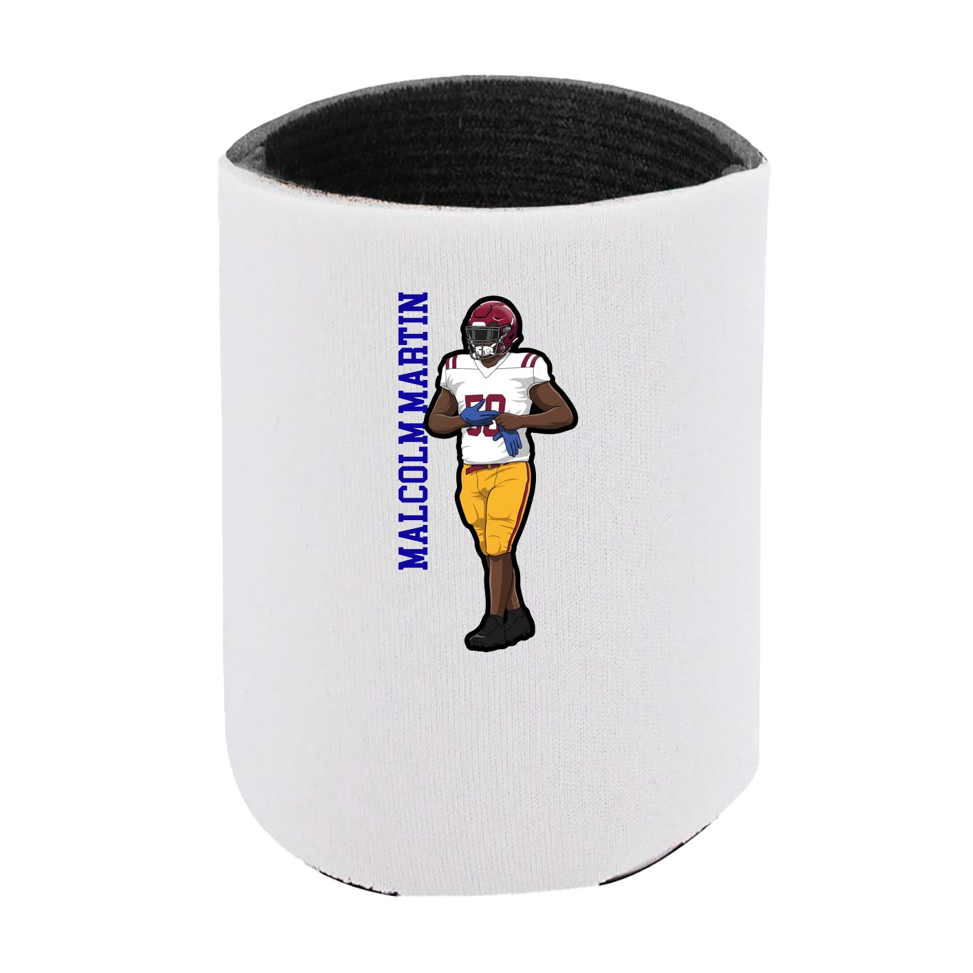 Can Holder — Name Vertical in White
