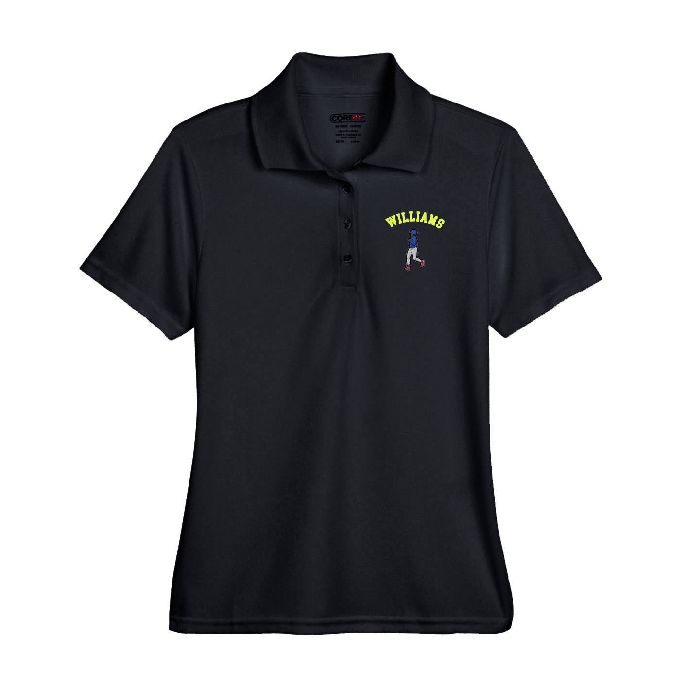 Performance Polo — Shirsey Arch in Black