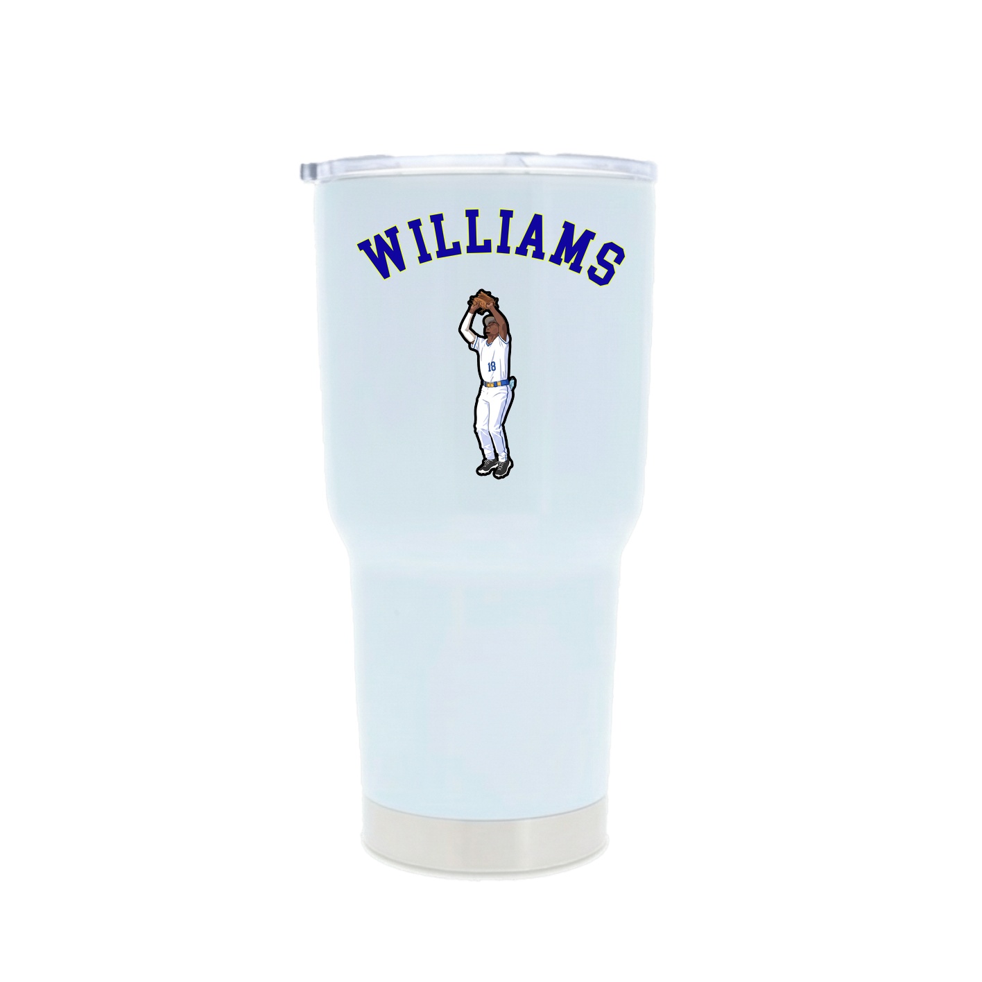 30oz Stainless Steel Tumbler — Shirsey Arch in White