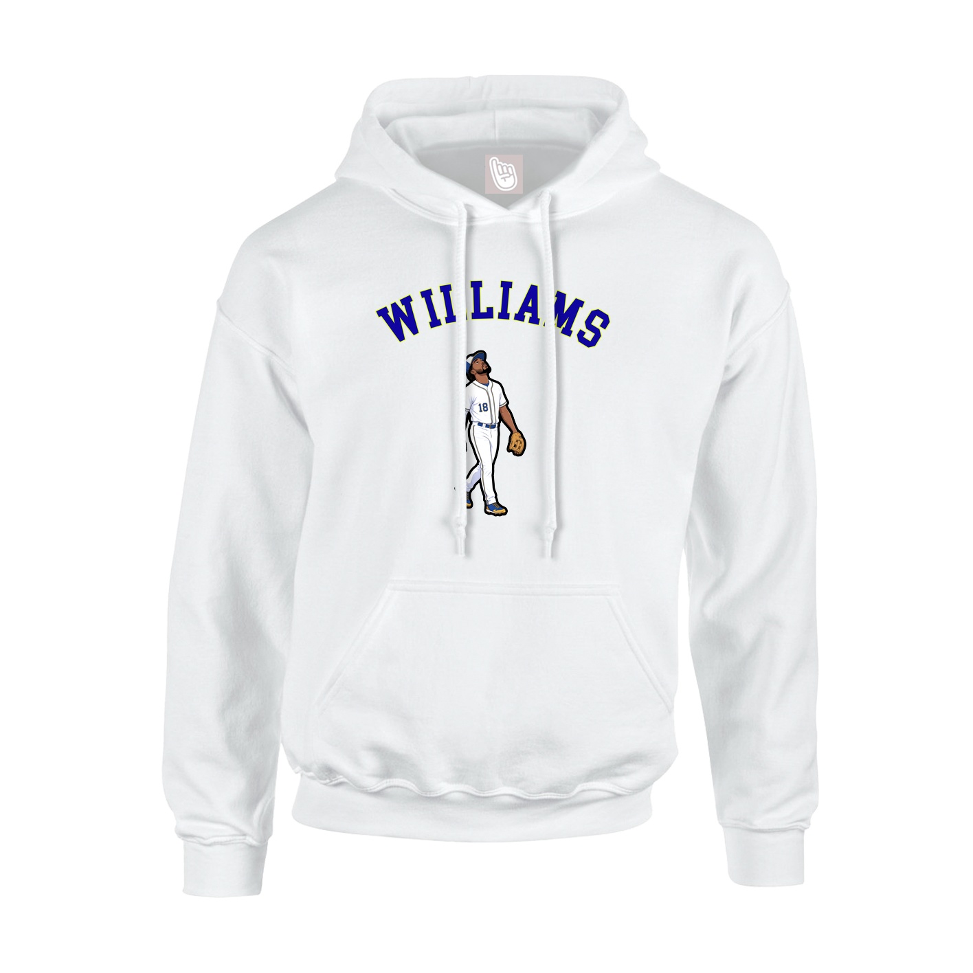 Youth Hoodie — Shirsey Arch in White