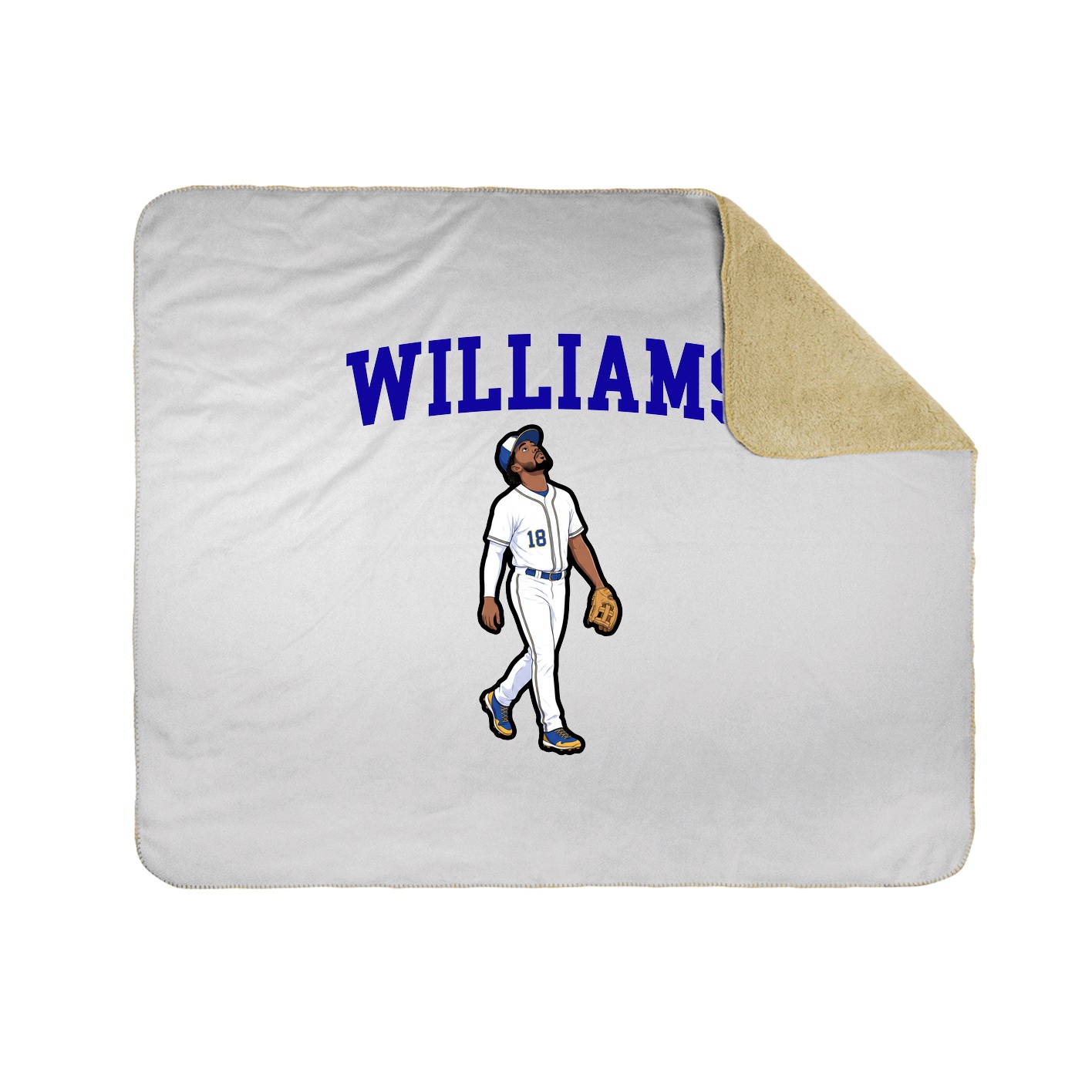 Throw Blanket — Shirsey in White