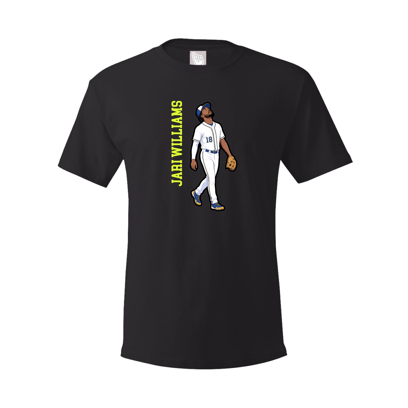 Tee — Name Vertical in Black