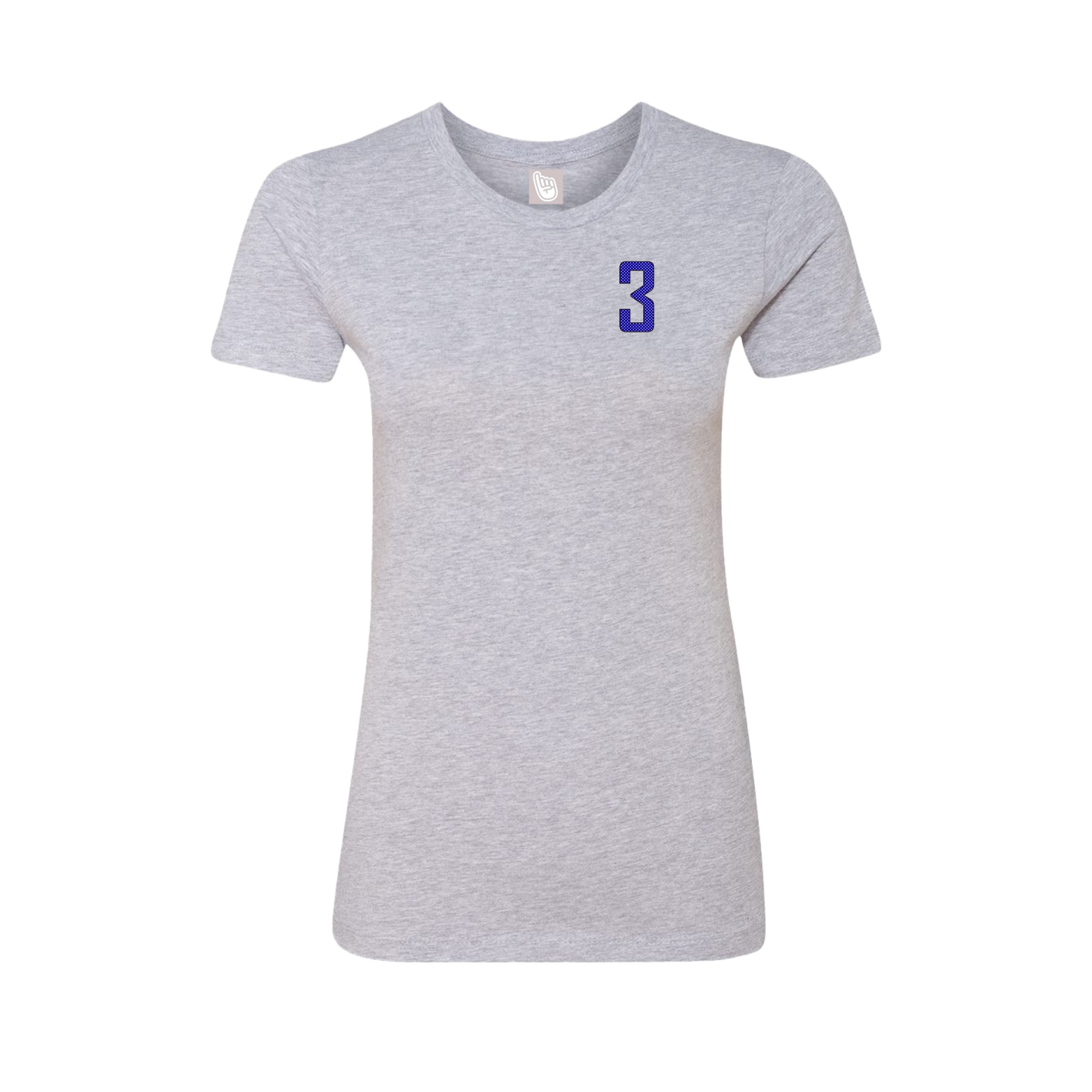 Fitted Women's Tee — Front Shirsy in Grey