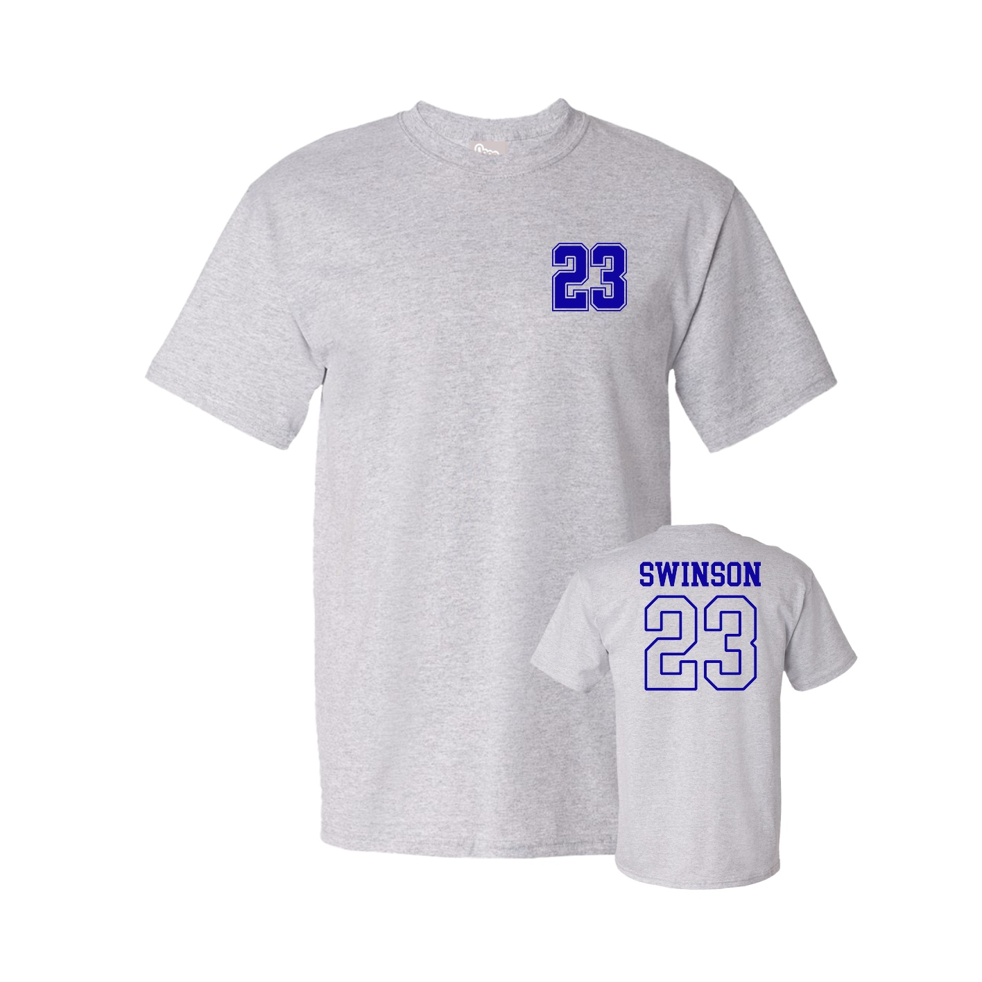 Youth Tee — Chest Back in Grey