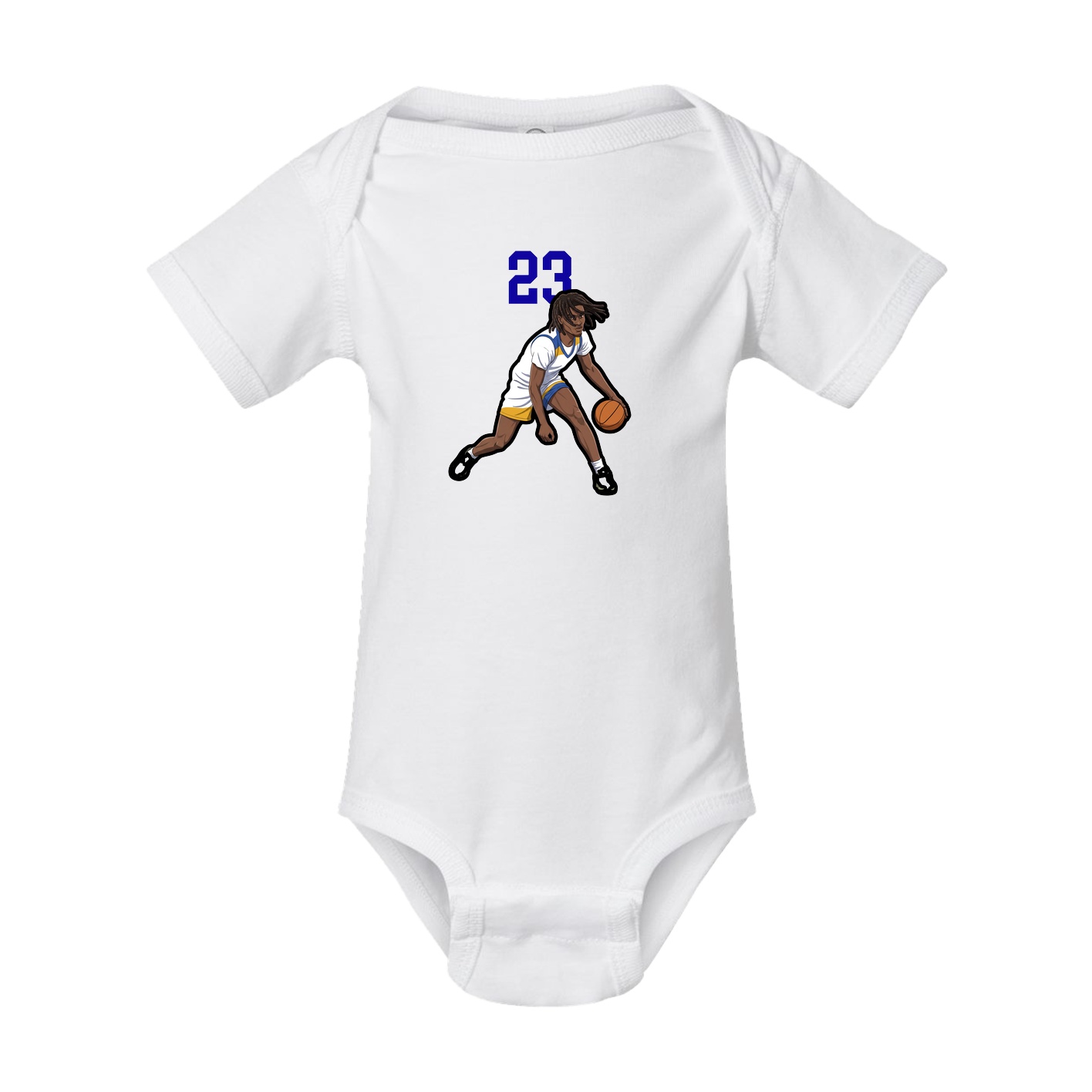 Baby Onesie — Number Top in White