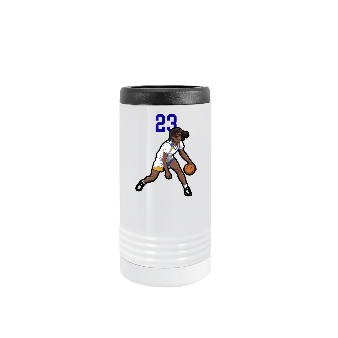 Slim Beverage Holder — Number Top in White
