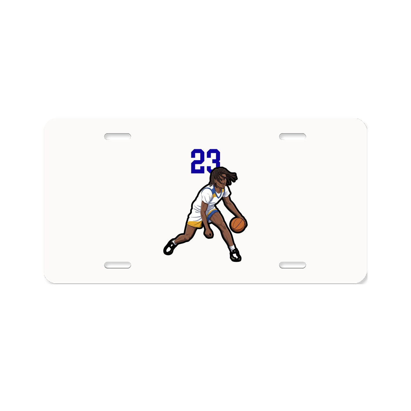 License Plate — Number Top in Classic