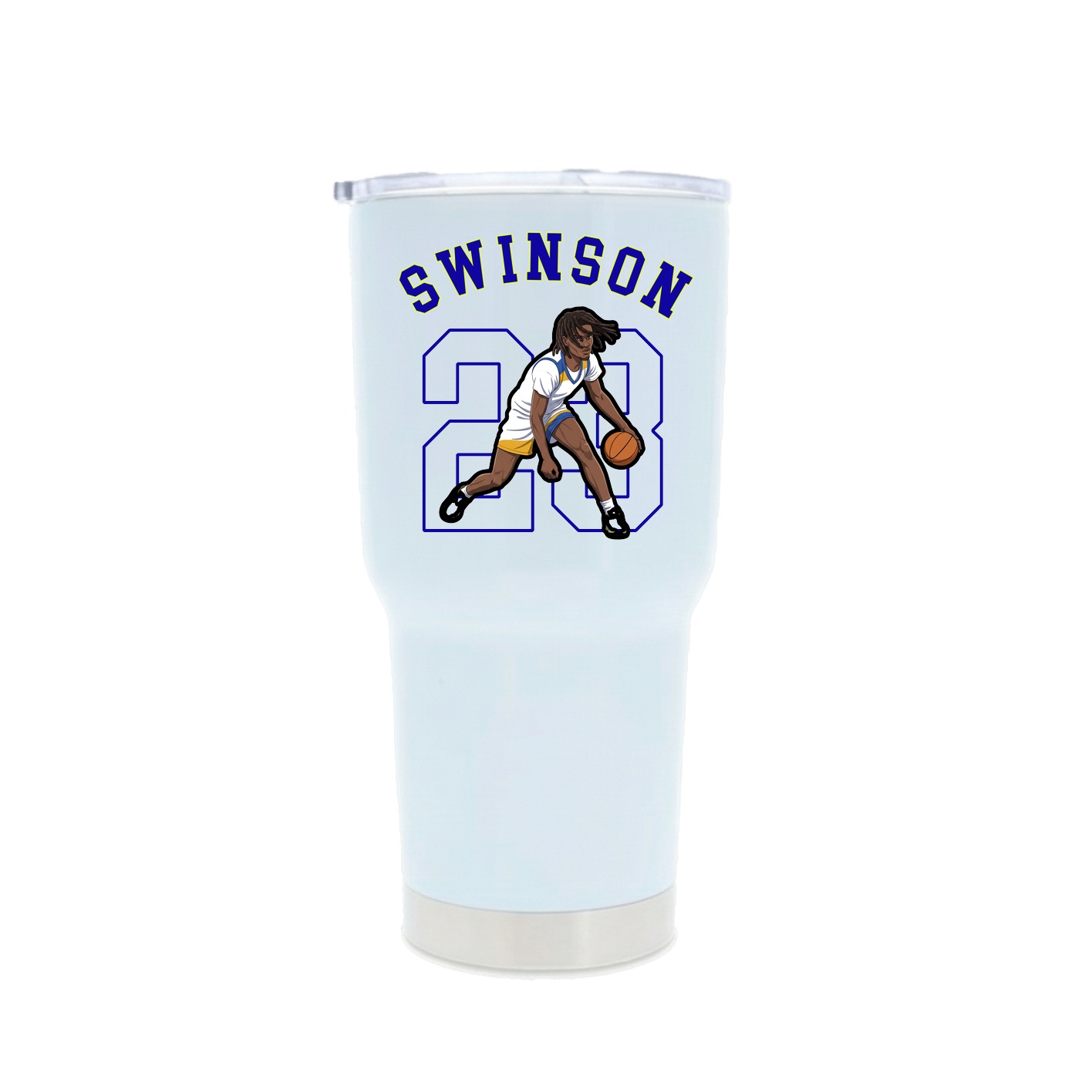 30oz Stainless Steel Tumbler — Shirsey Arch in White