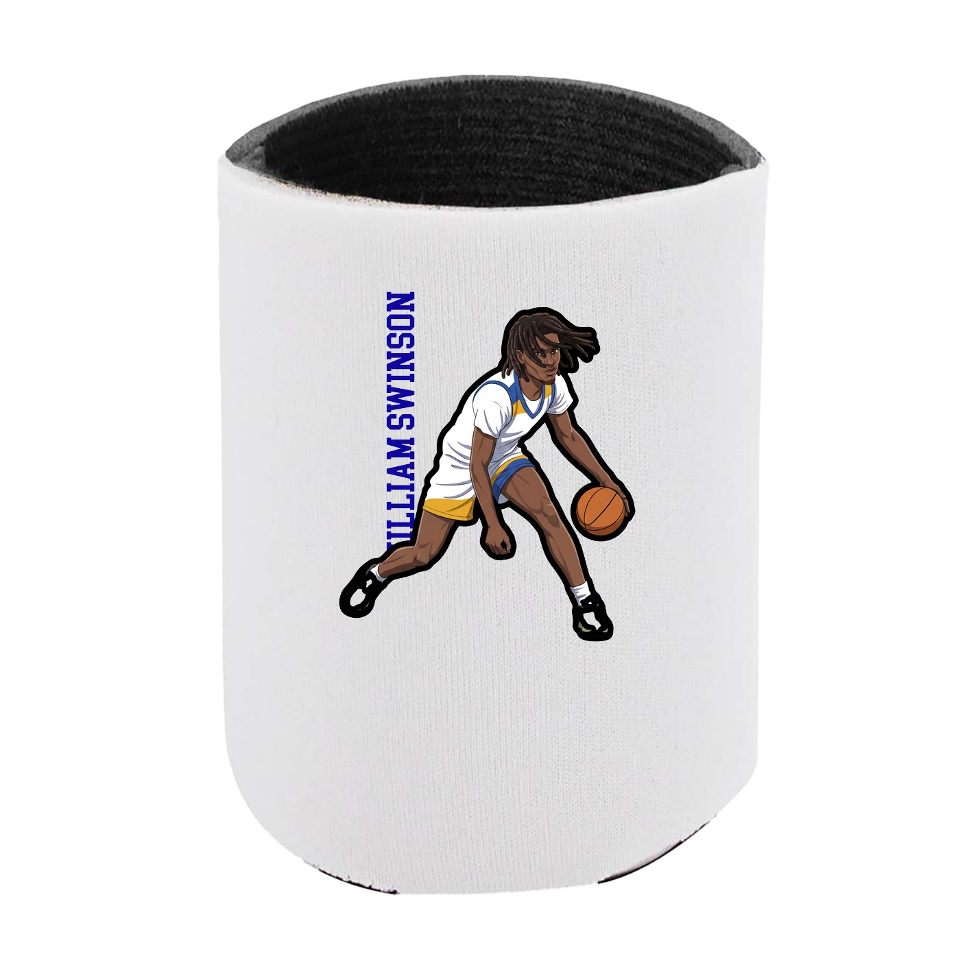 Can Holder — Name Vertical in White