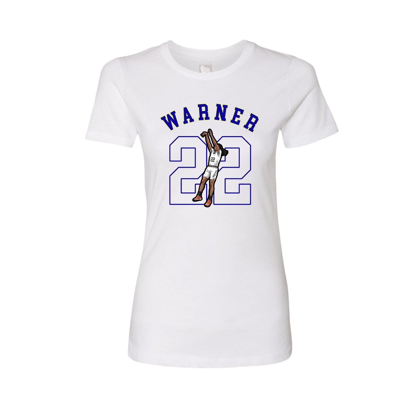 Fitted Women's Tee — Shirsey Arch in White