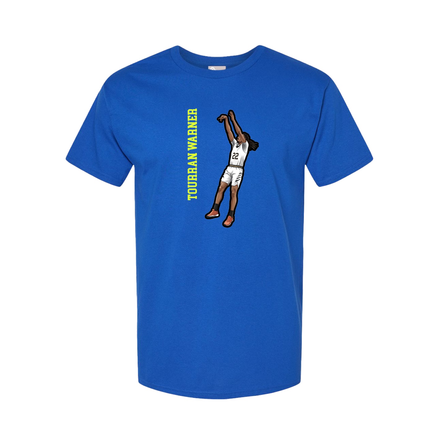 Tee — Name Vertical in Royal