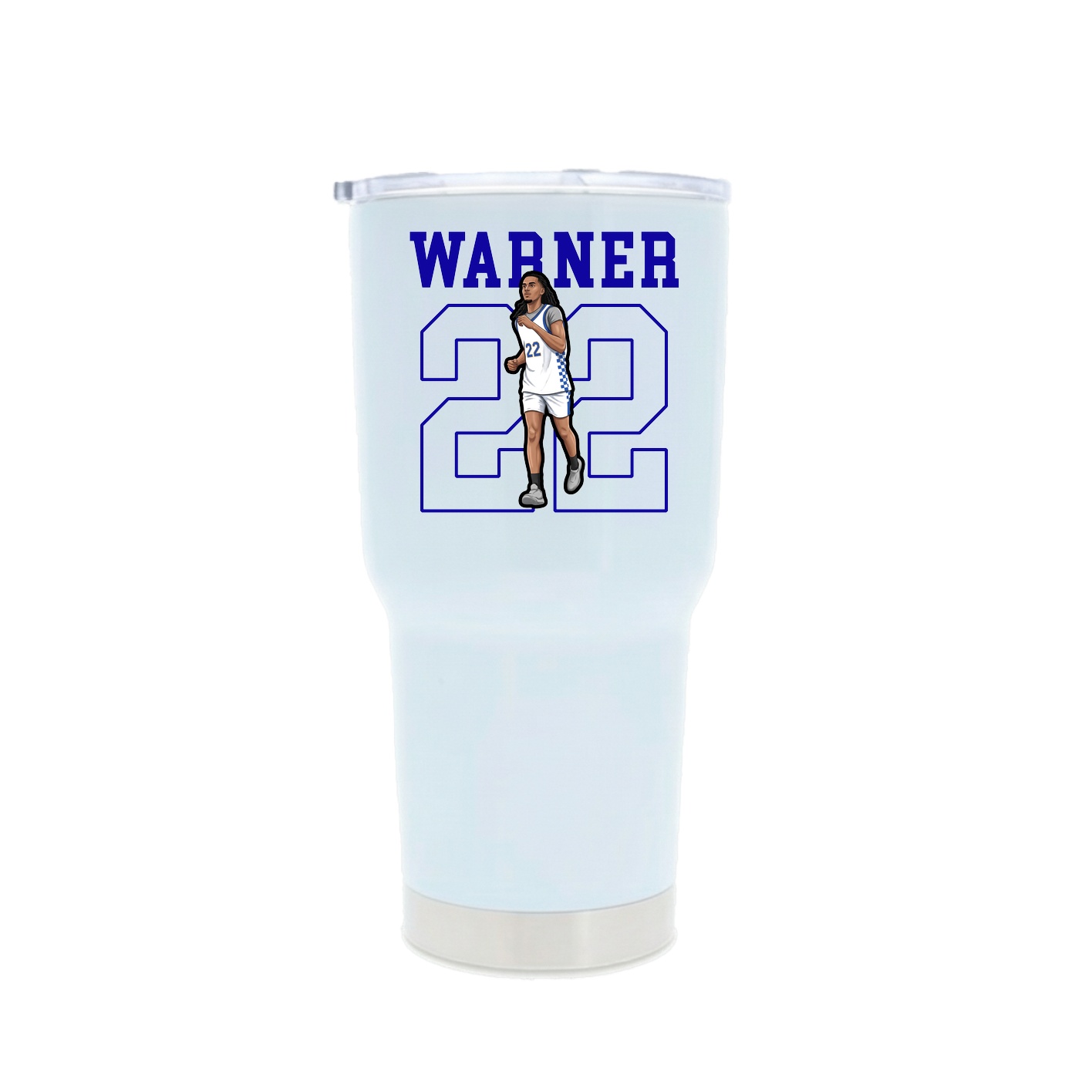30oz Stainless Steel Tumbler — Shirsey in White