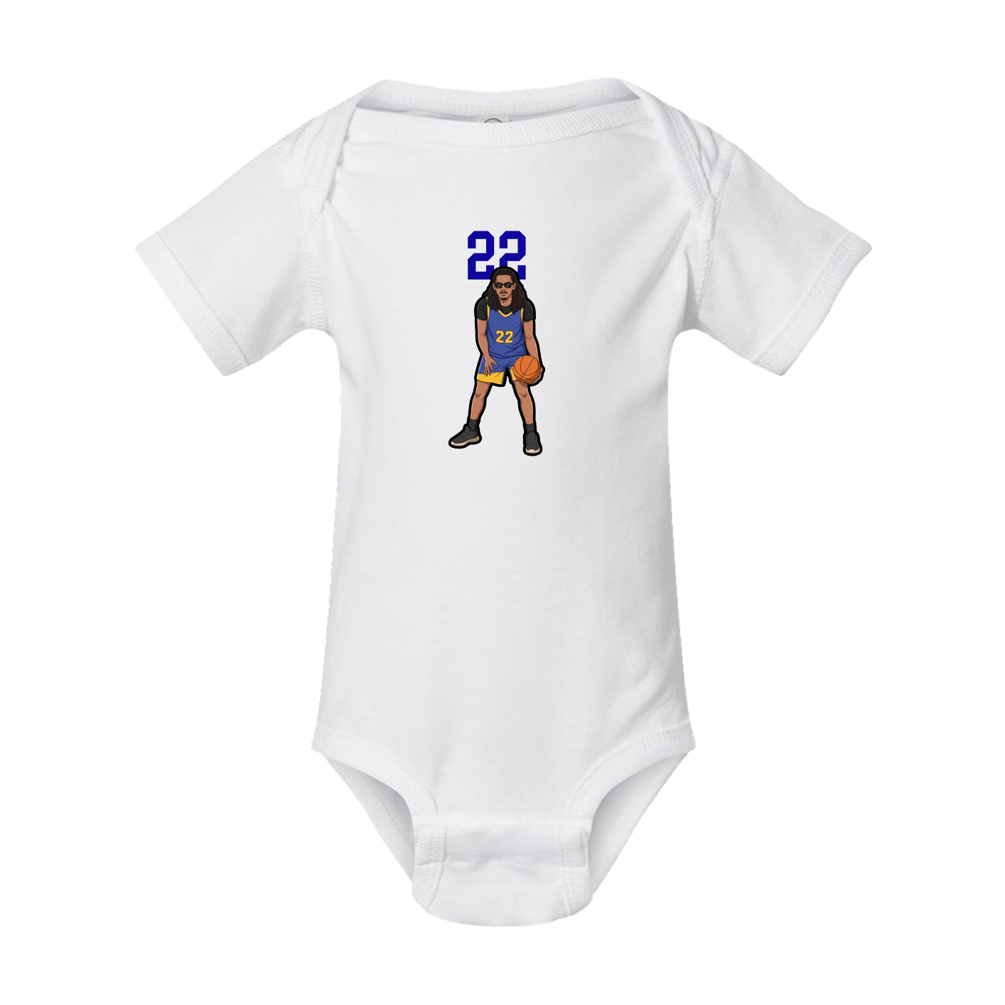 Baby Onesie — Number Top in White