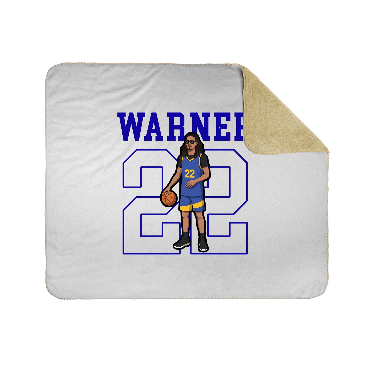 Throw Blanket — Shirsey in White
