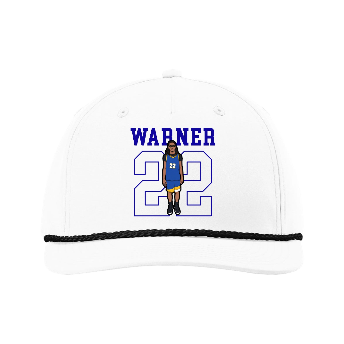 Five-Panel Classic Rope Cap — Shirsey in White
