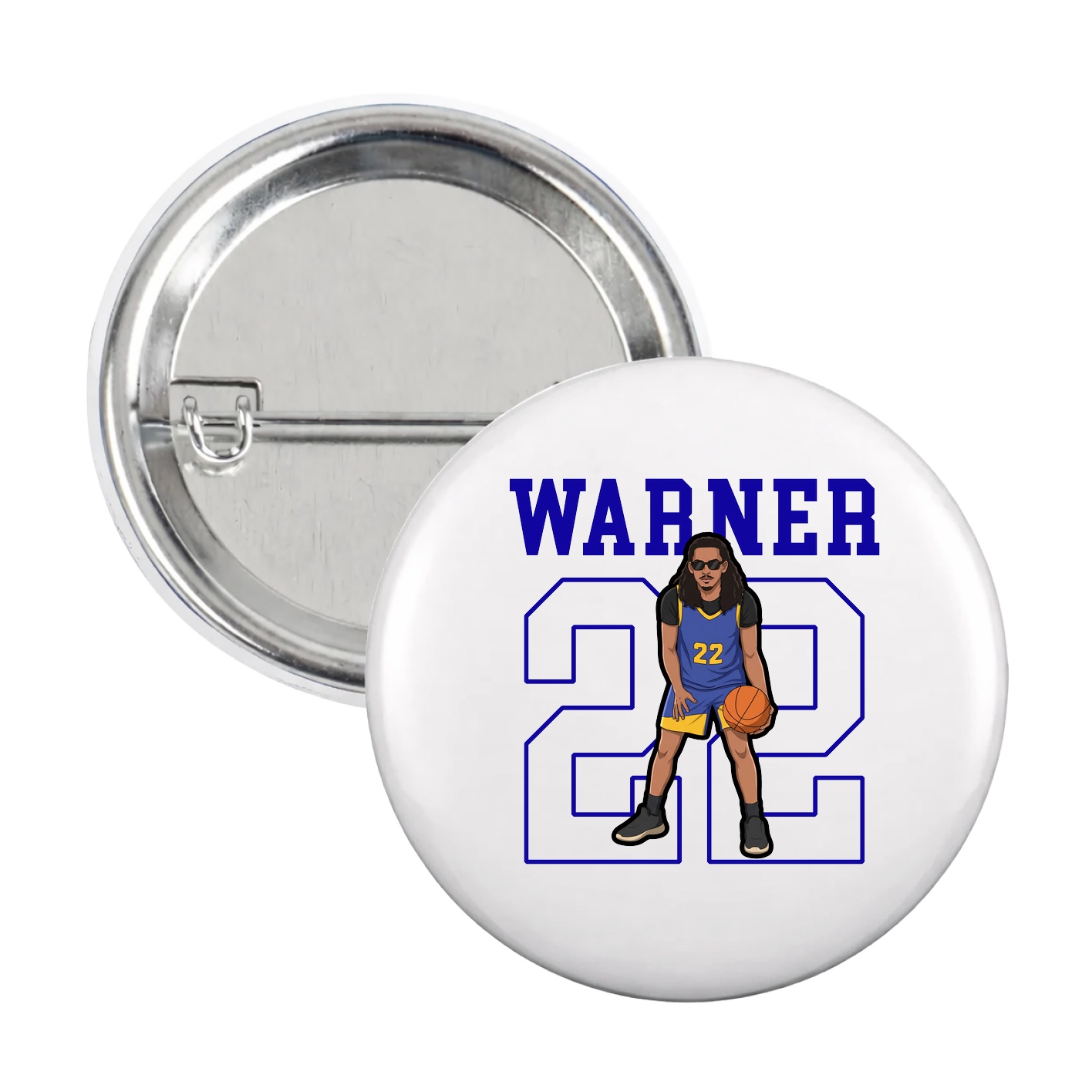 Game Day Button — Shirsey in White