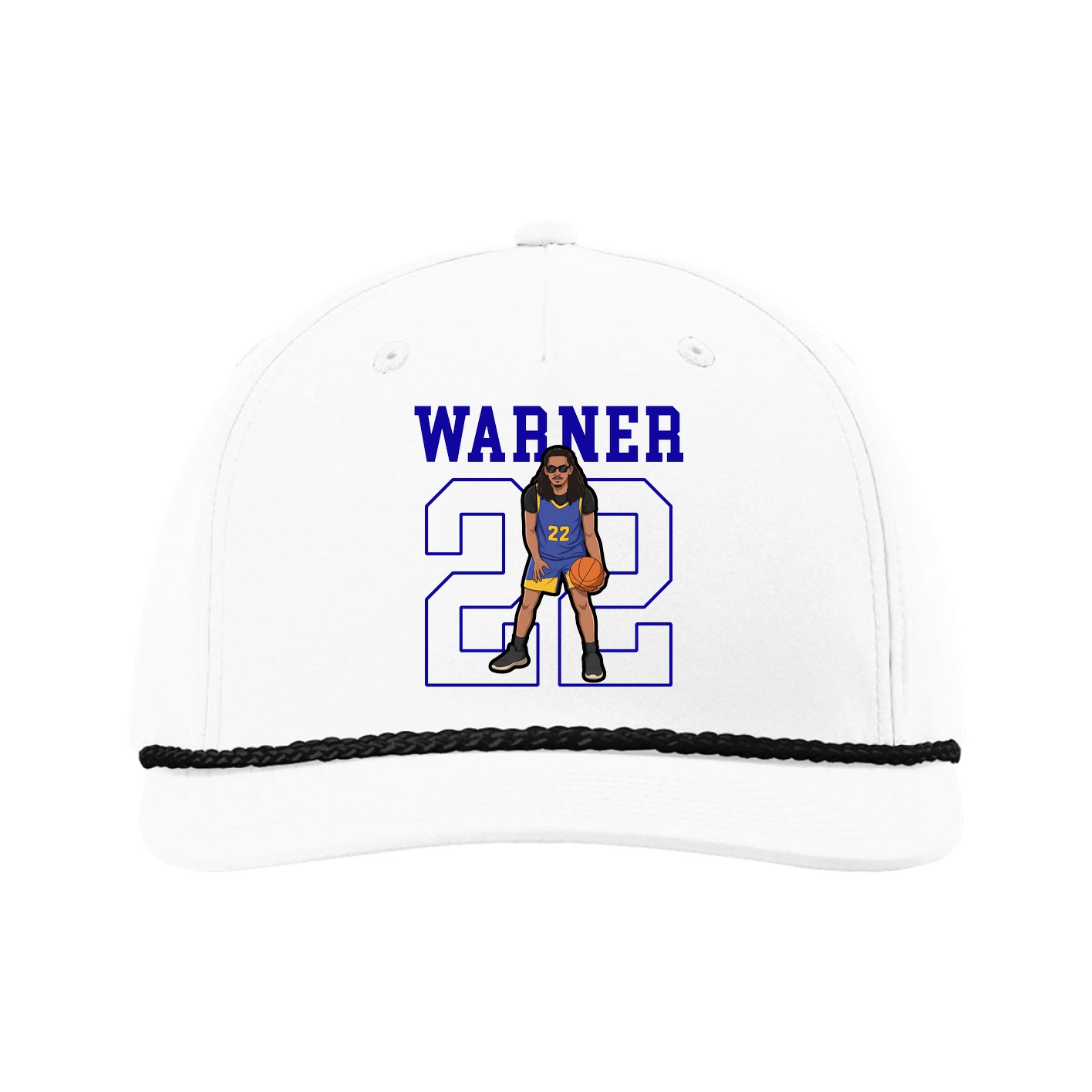 Five-Panel Classic Rope Cap — Shirsey in White