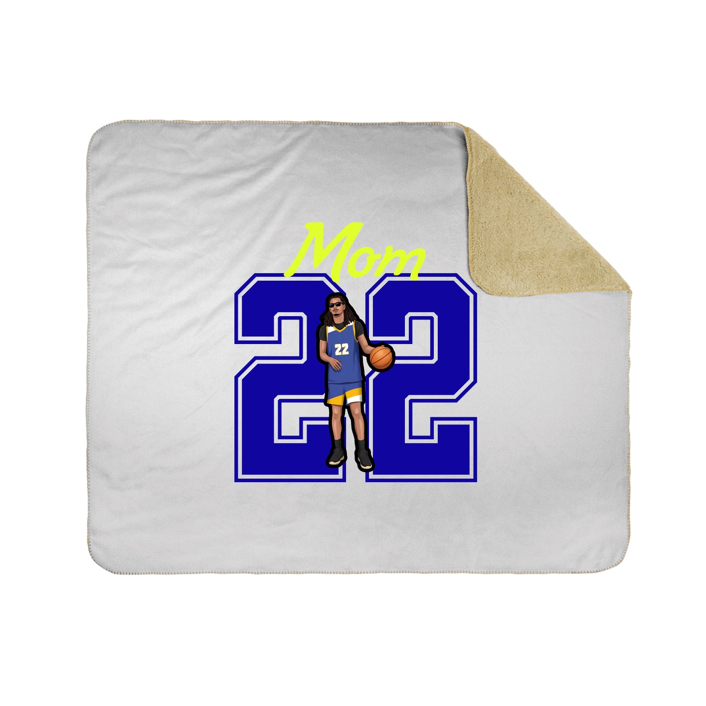 Throw Blanket — Mothers Day Shirsey in White