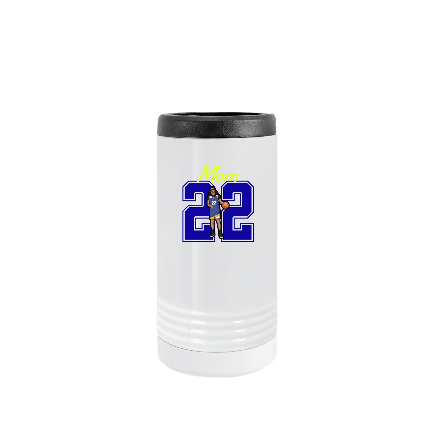 Slim Beverage Holder — Mothers Day Shirsey in White